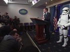 Stormtroopers participam de coletiva de imprensa na Casa Branca