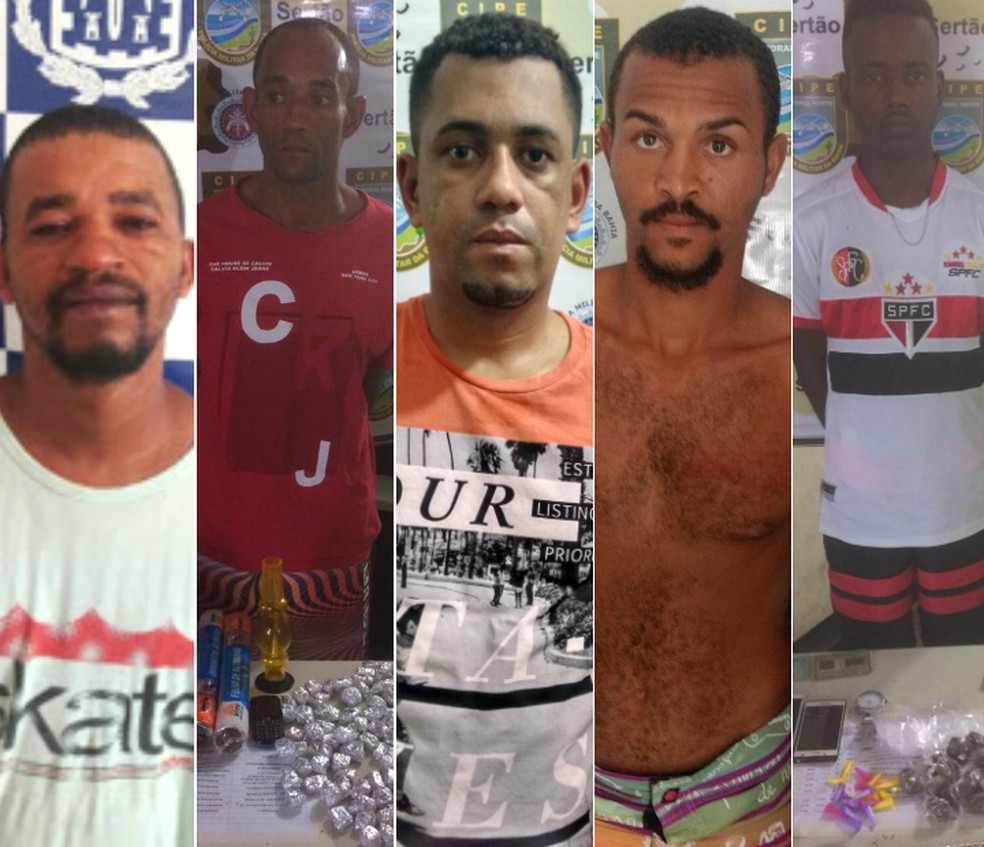 Cinco foram presos em ações realizadas na última quinta (Foto: Divulgação/SSP-BA)