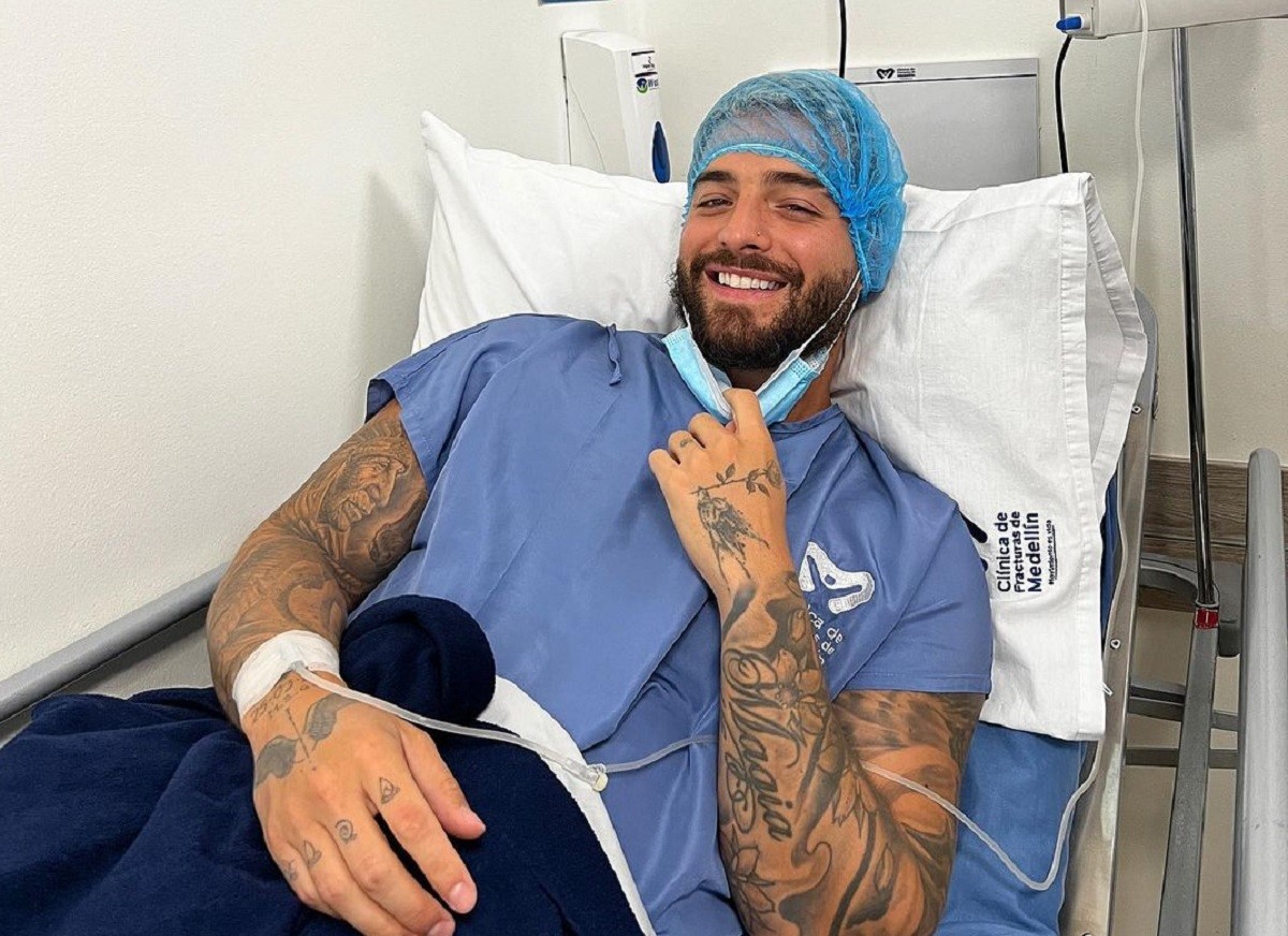 Aos 28 anos, cantor colombiano Maluma passa por operação no joelho (Foto: Reprodução/Instagram)