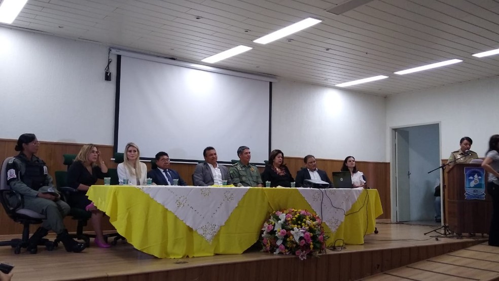 Lançamento da Patrulha Maria da Penha, em Teresina. — Foto: Nayara Nadja/G1