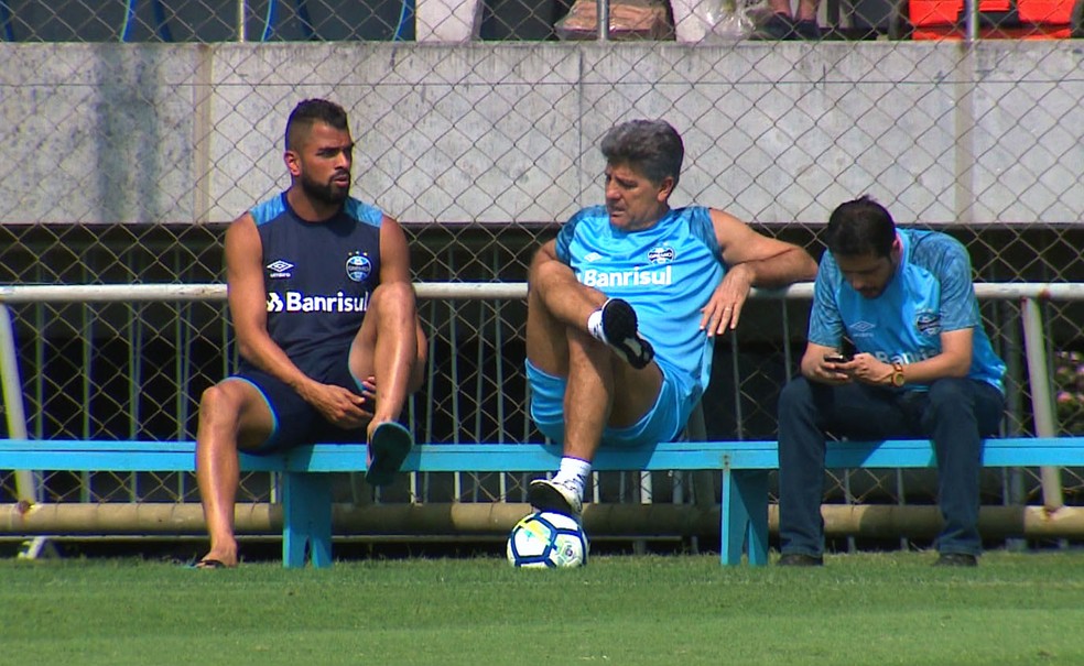 Maicon é mais um desfalque para o Grêmio neste domingo — Foto: Reprodução 