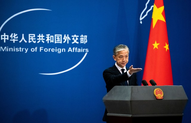 BEIJING, CHINA - JULY 20, 2020: China's new Foreign Ministry spokesperson Wang Wenbin gives a press conference. Artyom Ivanov/TASS (Photo by Artyom Ivanov\TASS via Getty Images) (Foto: Artyom Ivanov/TASS)