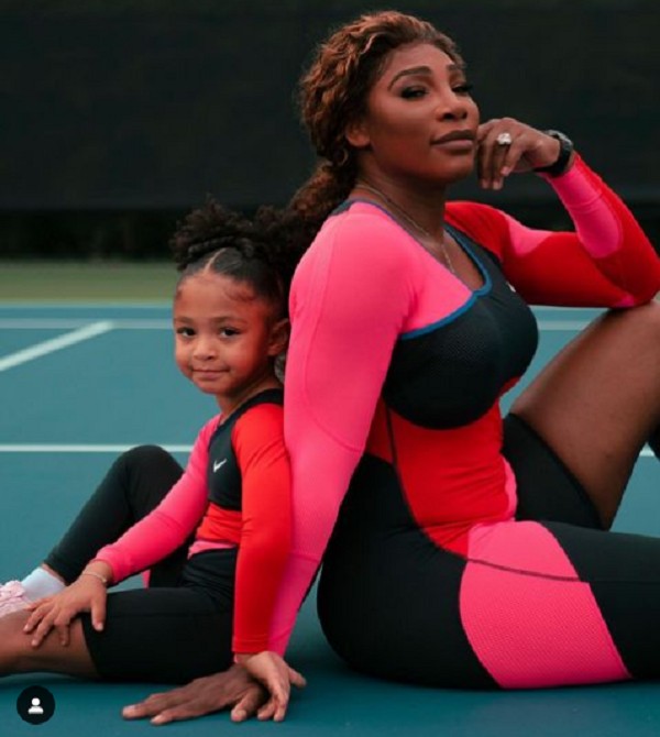 Serena Williams com a filha, Alexis Olympia (Foto: Instagram)