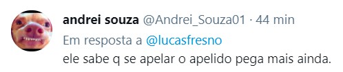 Internautas reagem a emoji usado por João Doria em resposta a Eduardo Bolsonaro no Twitter (Foto: Reprodução / Twitter)