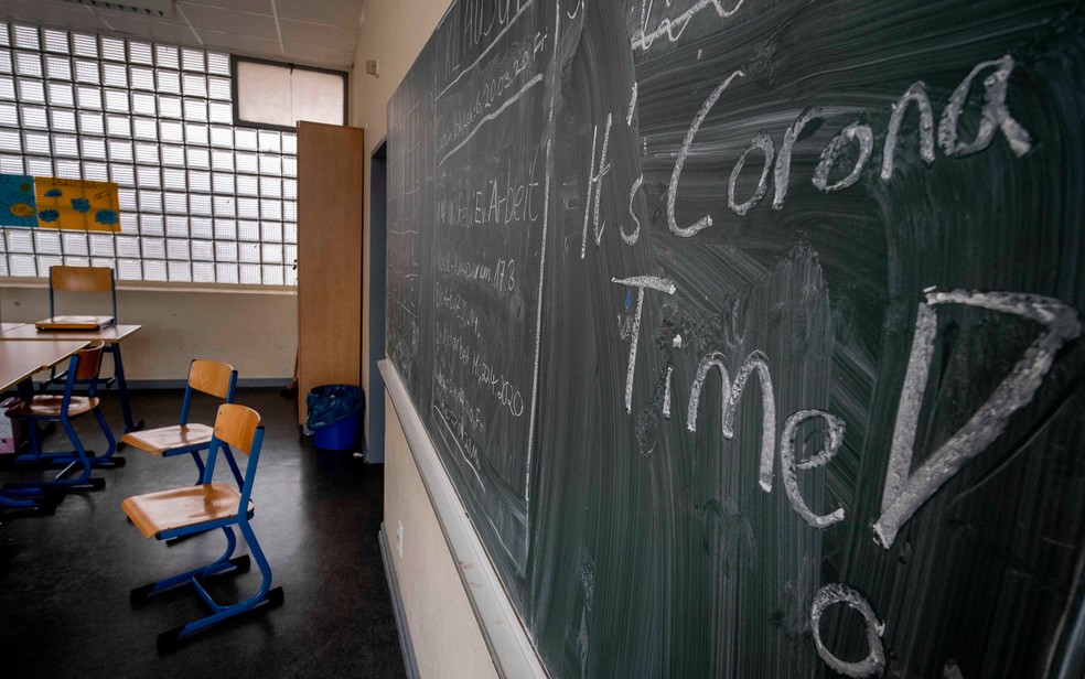Covid-19: duas escolas foram fechadas na Alemanha logo após reabertura — Foto: AP Photo/Michael Probst