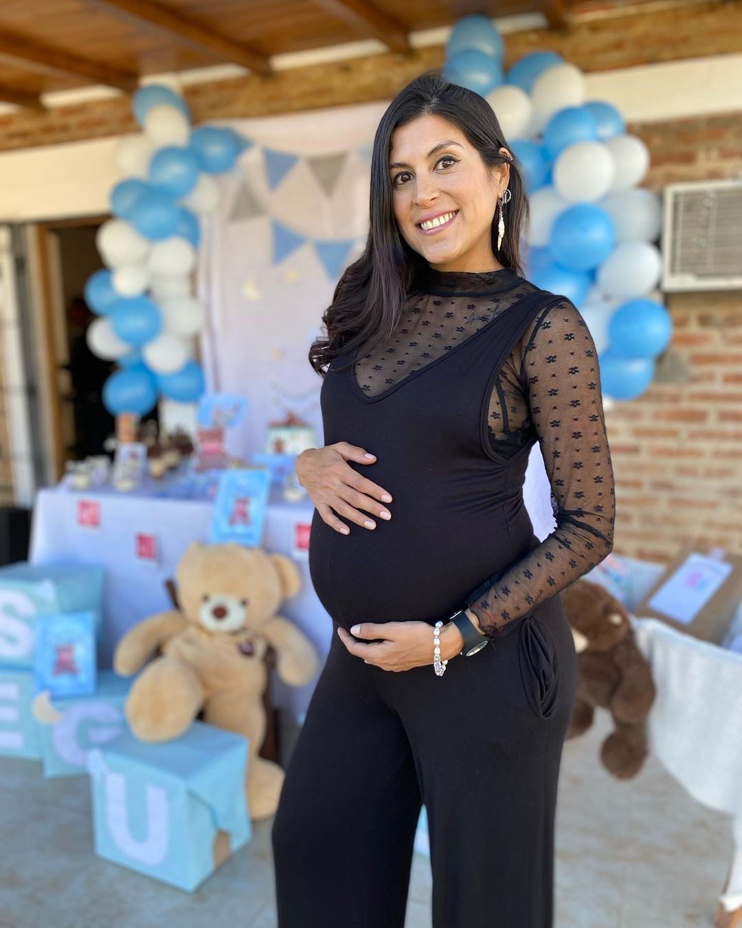 Jessica Ferreyra, no chá de bebê do seu filho, Segundo (Foto: Reprodução/Instagram)