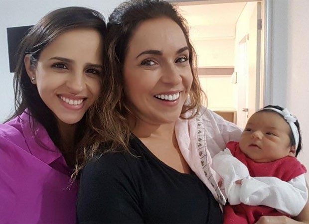 Daniela Mercury com a filha Giovana e a neta, Mel (Foto: Reprodução)