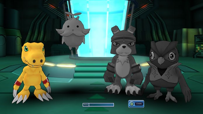 Escolha um dos quatro Digimon disponíveis para começar (Foto: Reprodução/Tais Carvalho)