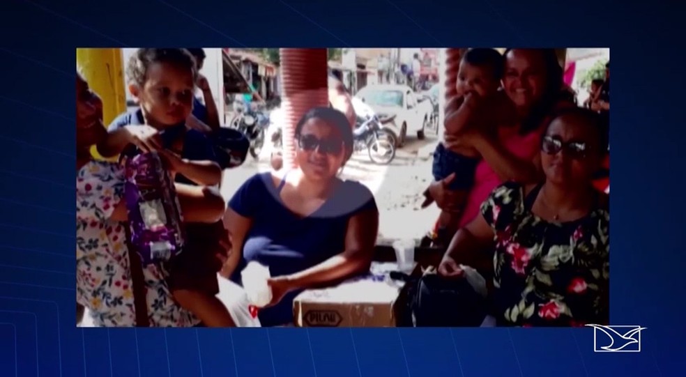 Corpo de Ana Lúcia dos Santos Silva, de 38 anos, foi enterrado na manhã desta quinta-feira (31) — Foto: Reprodução/TV Mirante