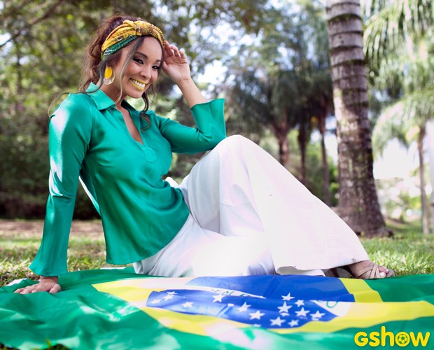 Ela revelou ser cheias de manias quando fica nervosa durante os jogos (Foto: Dafne Bastos / TV Globo)