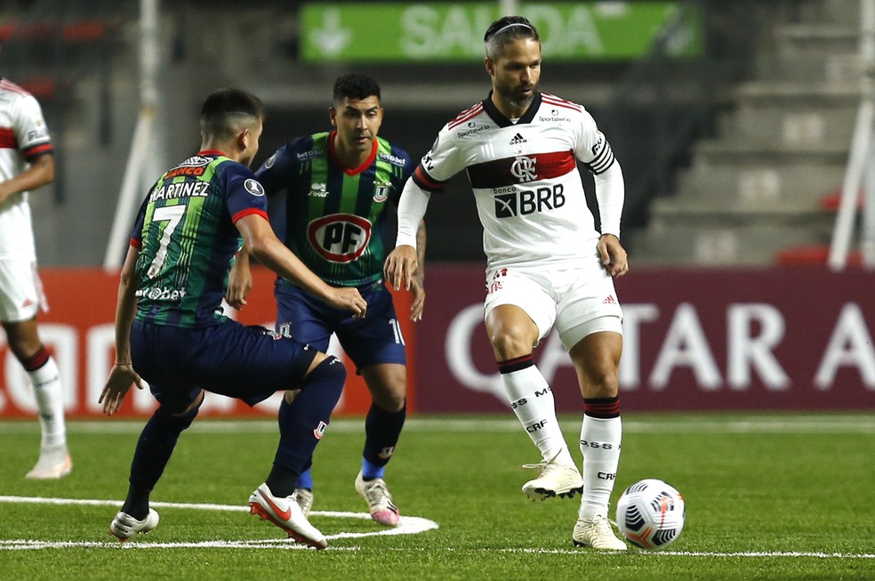 Diego - La Calera x Flamengo - Libertadores 2021 — Foto: Staff Images / CONMEBOL