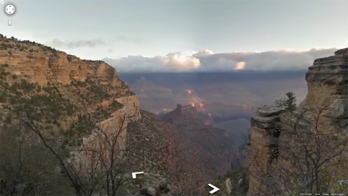 Grand Canyon foi o primeiro local a receber o acessório do Google (Foto: Reprodução/Youtube)