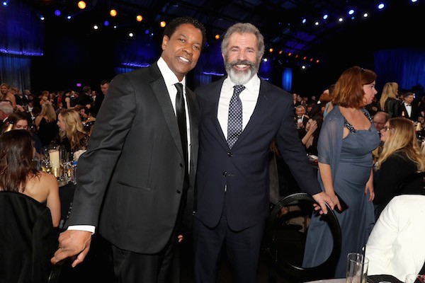Os atores Denzel Washington e Mel Gibson (Foto: Getty Images)