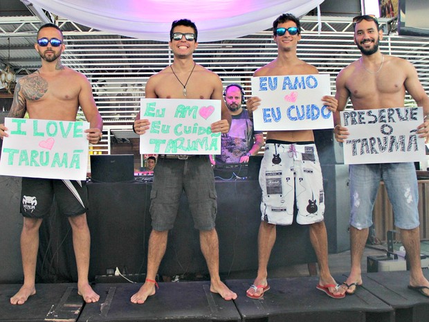 Candidatos ao título do concurso (Foto: Indiara Bessa/G1 AM)