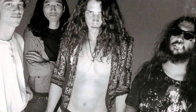 Chris Cornell com seus colega de Soundgarden, Kim Thayil, Matt Cameron e Ben Shepherd  (Foto: Instagram)