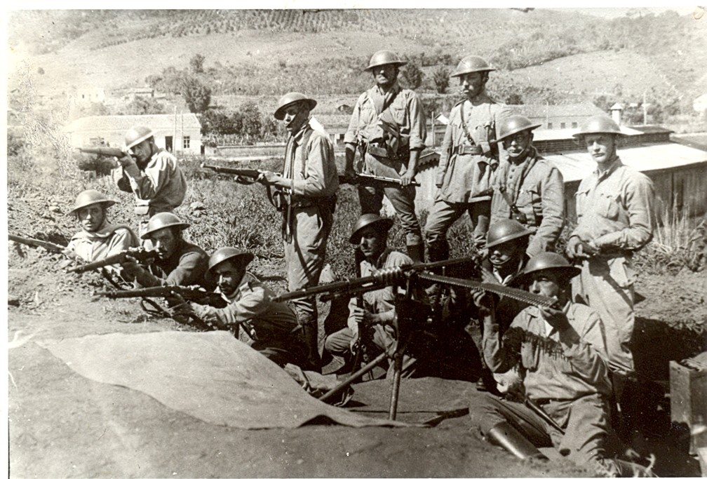 Soldados prudentinos no front de batalha — Foto: Museu e Arquivo Histórico/Arquivo