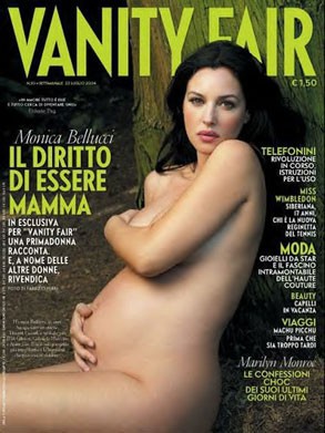 Em 2004, a atriz italiana posou a capa da Vanity Fair. (Foto: Divulgação)