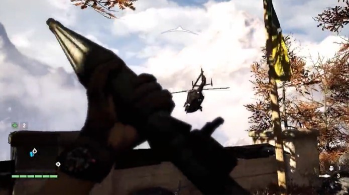 O último final pode ser conseguido abatendo o helicóptero de Pagan Min no ar (Foto: Reprodução: YouTube)