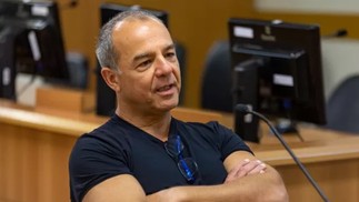 O ex-governador Sergio Cabral, em audiência no Tribunal de Justiça do Rio, no dia 9 de junho de 2022 — Foto: Bruno Dantas