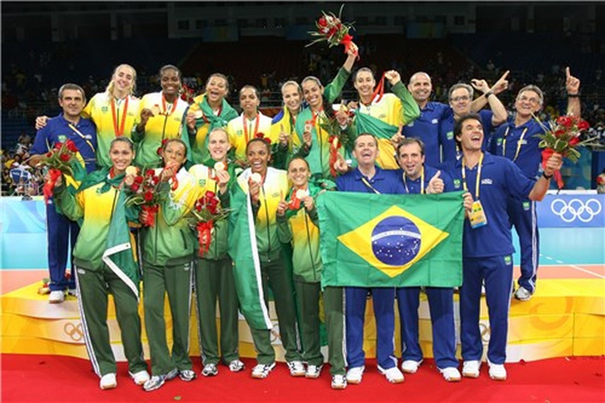 Quantas vezes o Brasil foi campeão olímpico no voleibol?