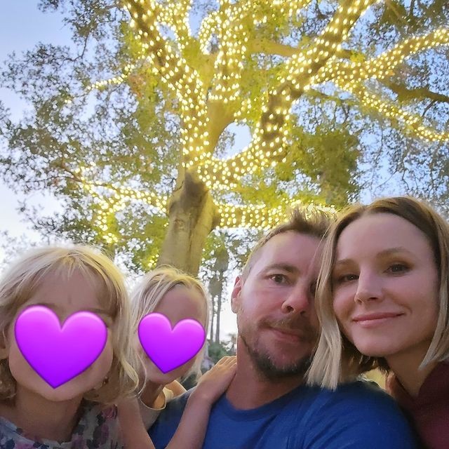 Dax Shepard, Kristen Bell e suas filhas (Foto: reprodução instagram)