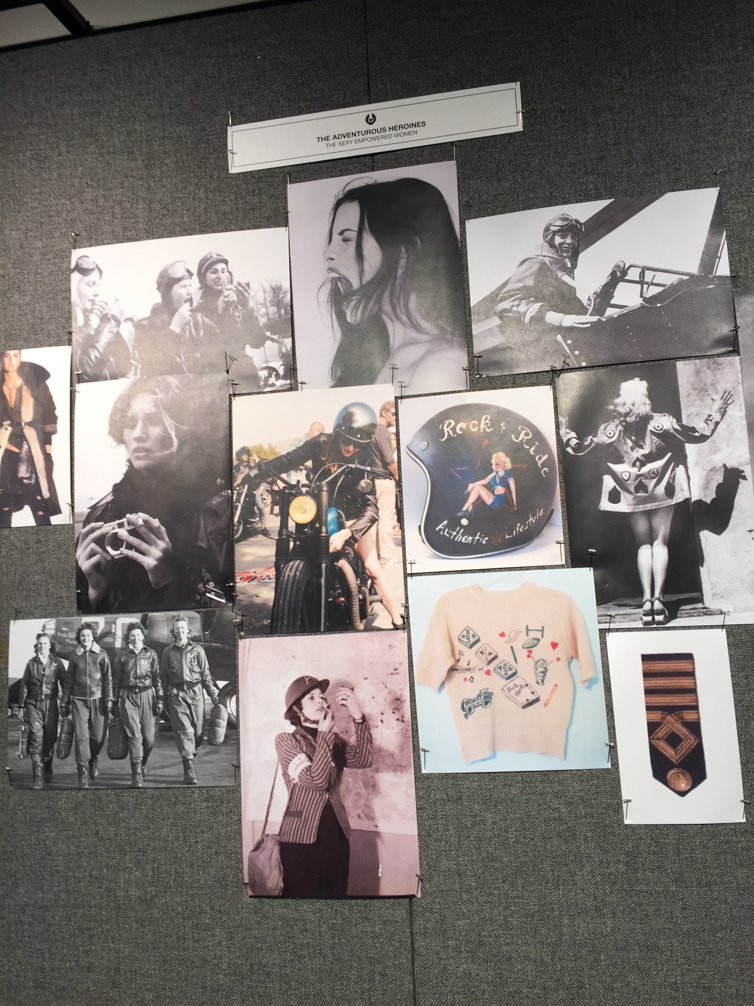 The mood board for Liv Tyler's capsule collection for Belstaff  (Foto: SUZY MENKES/VOGUE)