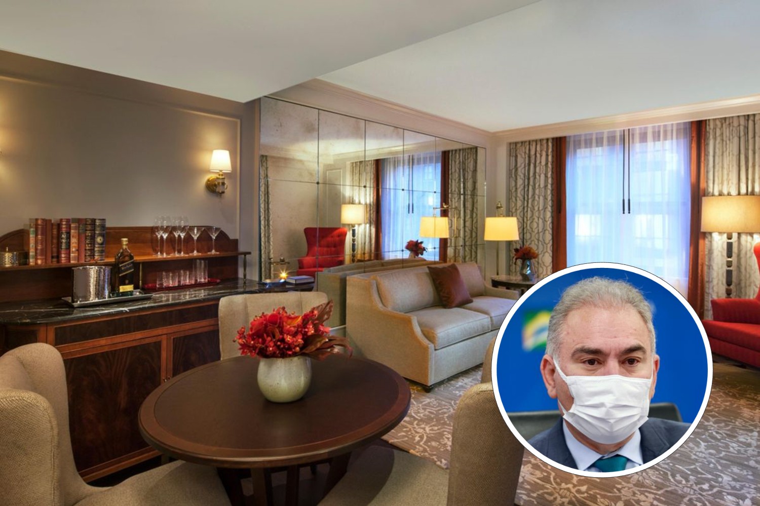 Marcelo Queiroga cumpre quarentena em hotel com diárias de até R$ 10,5 mil (Foto: Divulgação)