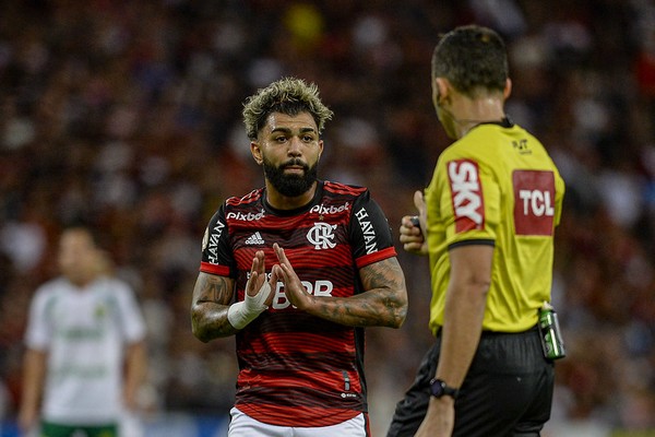 Gabigol, atacante do Flamengo, em partida do Brasileiro (Foto: Divulgação)