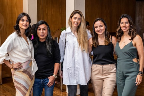 Luiza Souza, Celso Kamura, Paula Merlo, Bárbara Öberg e Carolina Filgueiras