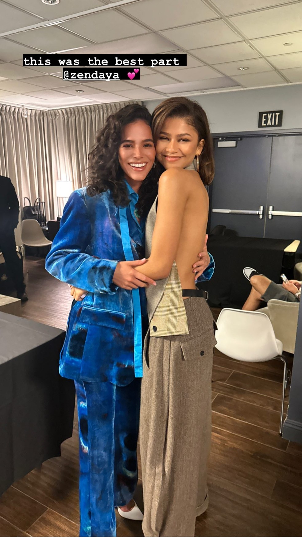 Foto: Bruna e Zendaya (Reprodução/revistaquem.globo.com). Lorena Bueri