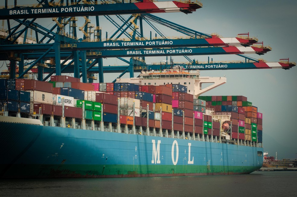 Exporters already face higher freight rates and difficulty in shipping goods on the Brazil-Asia route  — Foto: Ana Paula Paiva/Valor