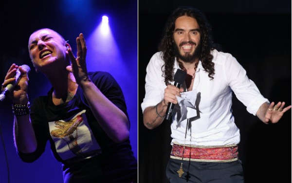 Sinead O'Connor e Russell Brand (Foto: Getty Images)