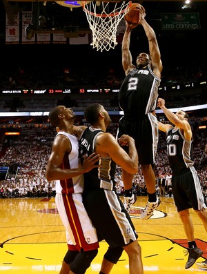 Kawhi Leonard Miami Heat x San Antonio Spurs NBA (Foto: Getty Images )