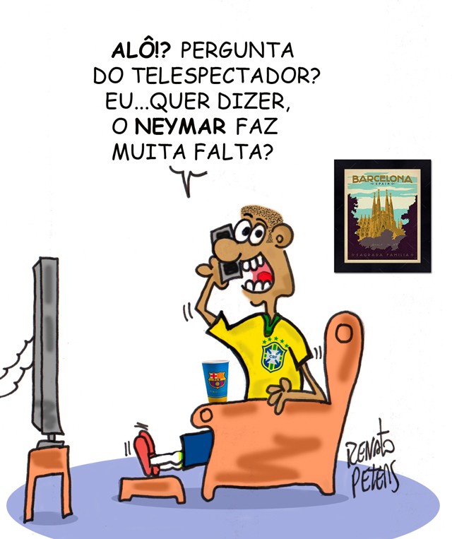 Outro jogo sem Neymar...