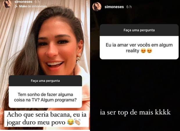 Simone Mendes  responde a perguntas os seguidores (Foto: Reprodução/Instagram)