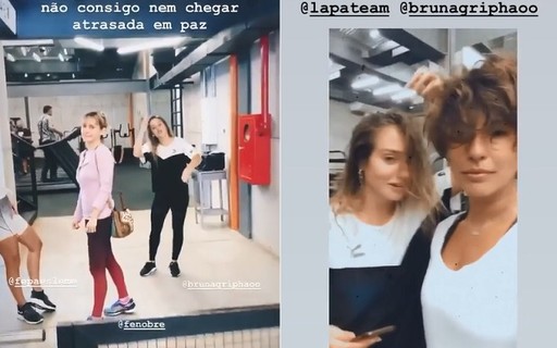 Bruna Griphao, Fê Paes Leme, Marina Moschen e Fernanda Nobre treinam juntas