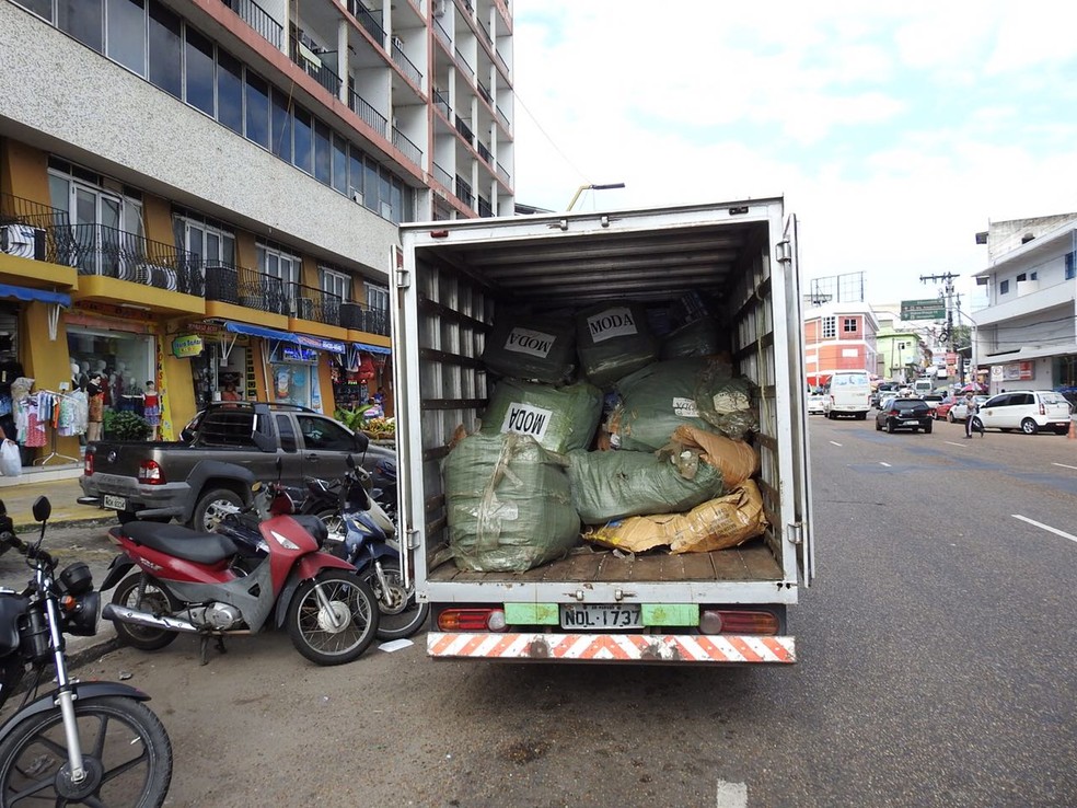 Mercadoria foi apreendida em quarto de hotel no Centro de Manaus (Foto: Patrick Marques/G1 AM)