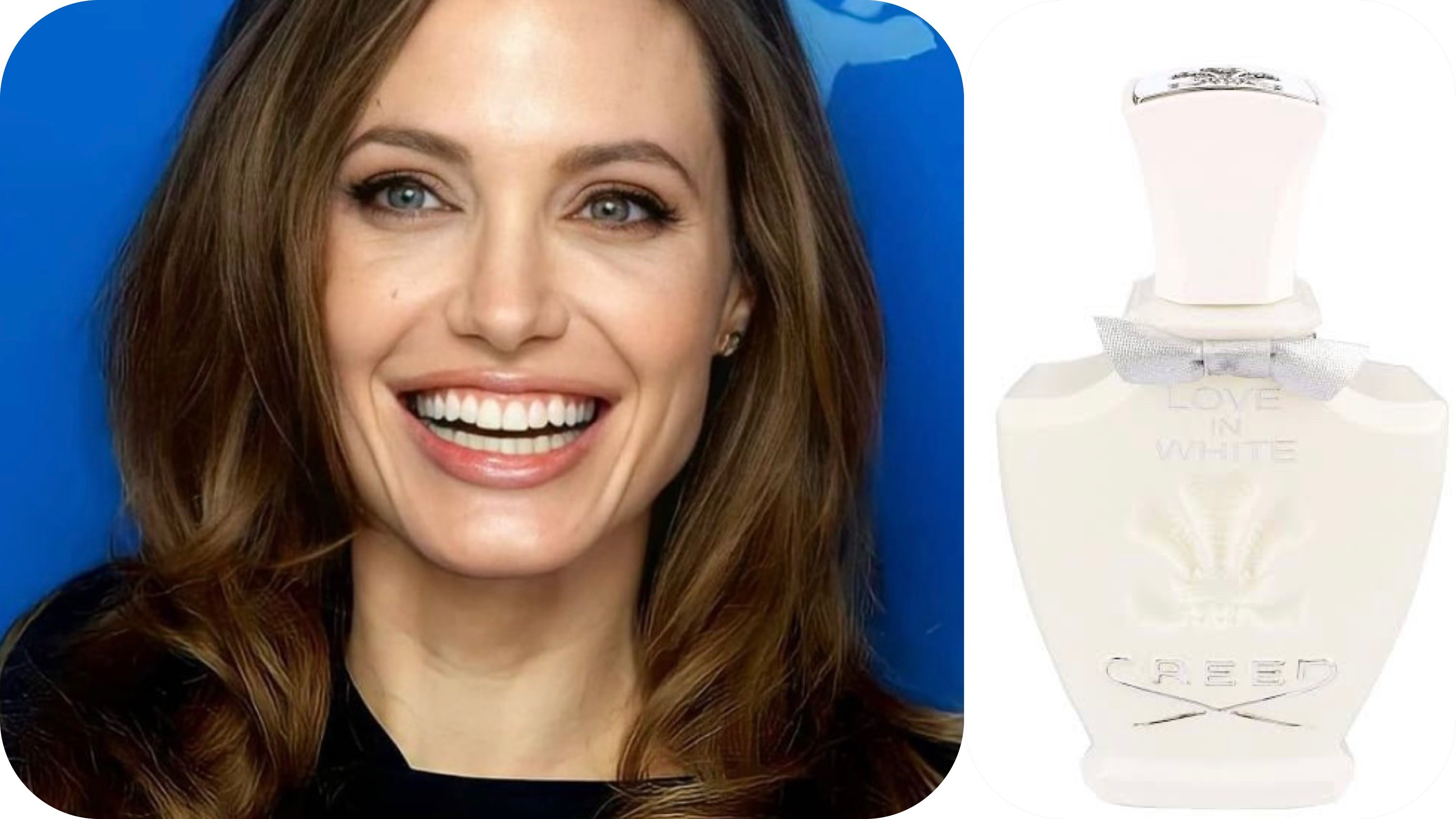 O perfume de Angelina Jolie - Love In White, da Creed (Foto: Reprodução Instagram / Divulgação)