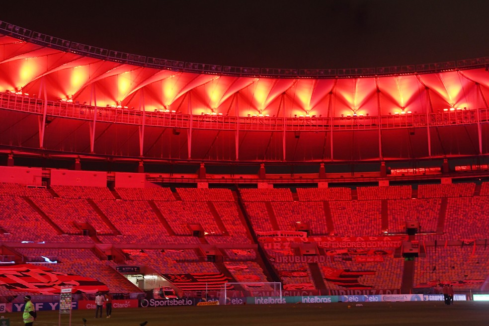 Primeira enquete com o uso dos Fan Tokens do Flamengo será escolha da frase do vestiário do Maracanã — Foto: Alexandre Paes Durão