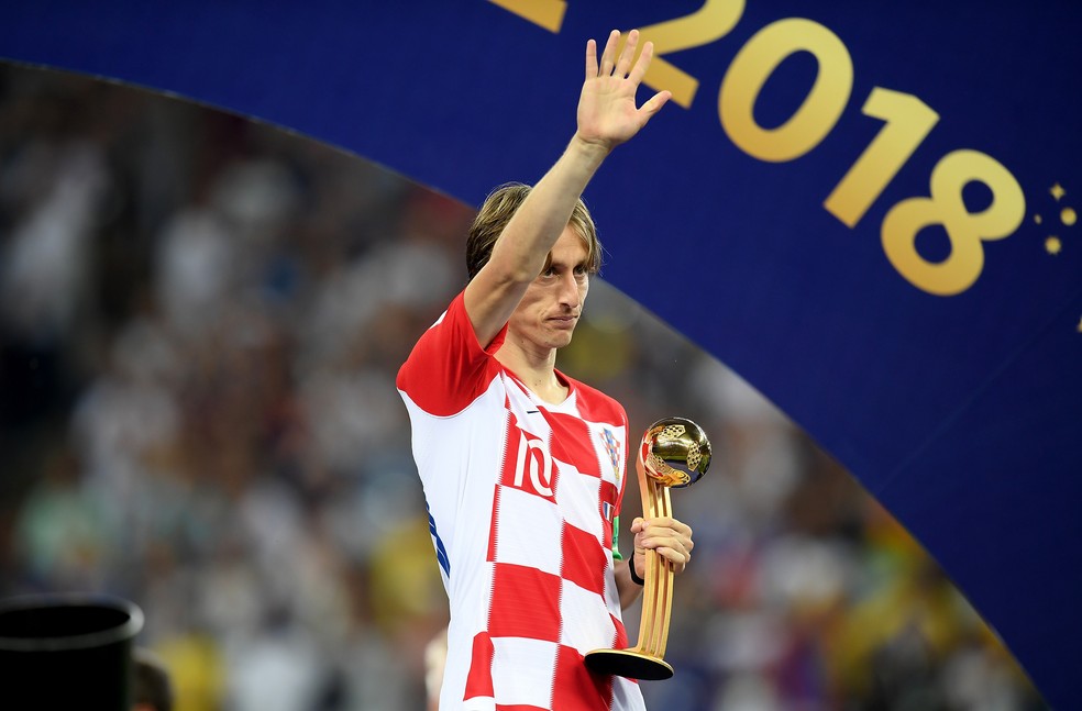 Modric Bola de Ouro Copa do Mundo Croácia — Foto: Getty Images