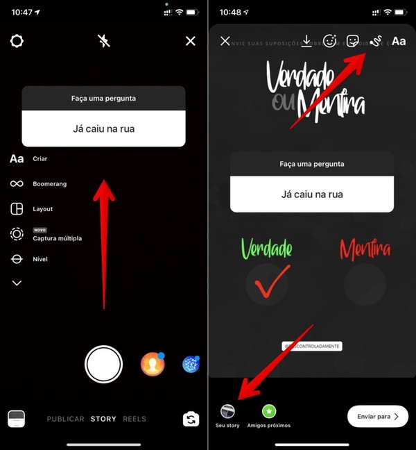 Verdade Ou Mentira No Instagram Como Usar O Template Nos Stories Redes Sociais Techtudo