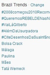 Trending Topics no Brasil às 17h10 (Foto: Reprodução)