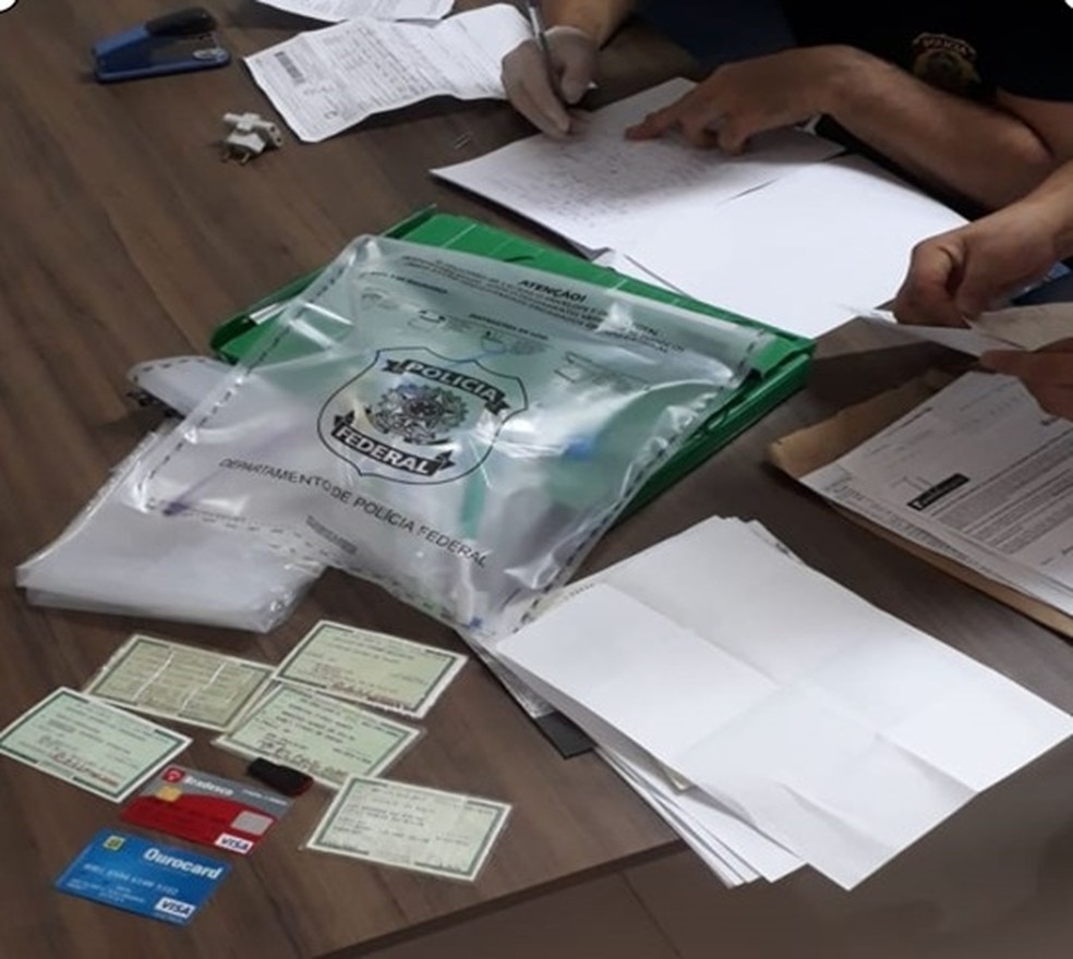 Material apreendido pela Polícia Federal em Rio Preto e Elisiário — Foto: Divulgação