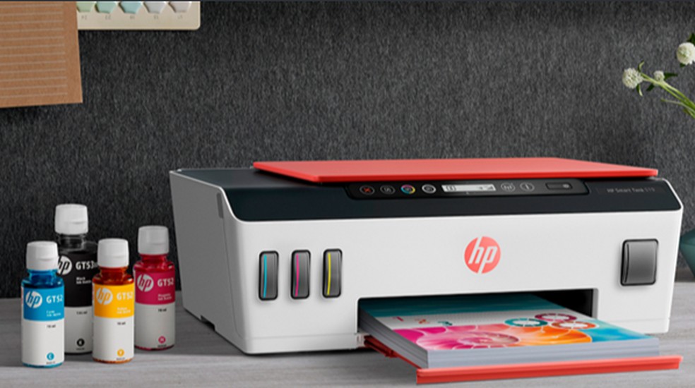 Impressoras com tanque de tinta podem ultrapassar as convencionais em custo-benefício — Foto: Divulgação/HP