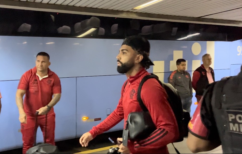 Gabigol na volta do Flamengo &mdash; Foto: Thayuan Leiras