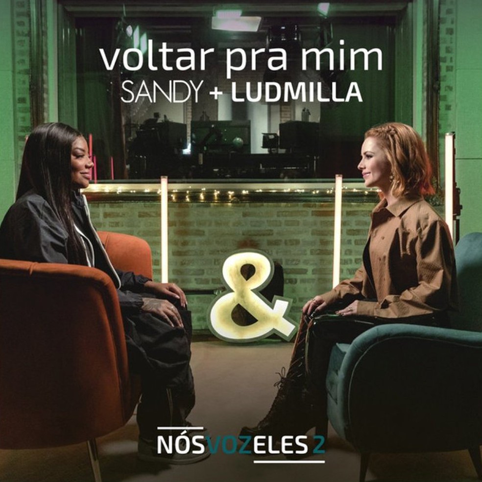 Capa do single 'Voltar pra mim', de Sandy + Ludmilla — Foto: Divulgação