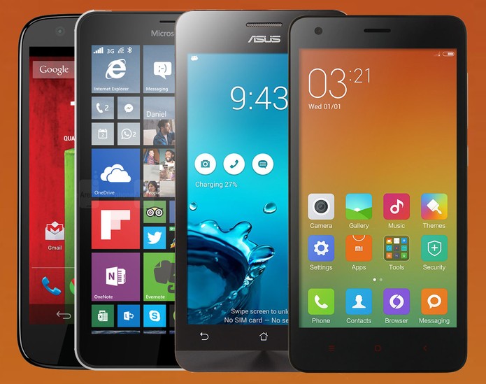 Moto G, Zenfone 5, Lumia 640 e RedMi 2: veja qual smart vale o investimento (Foto: Arte/TechTudo)