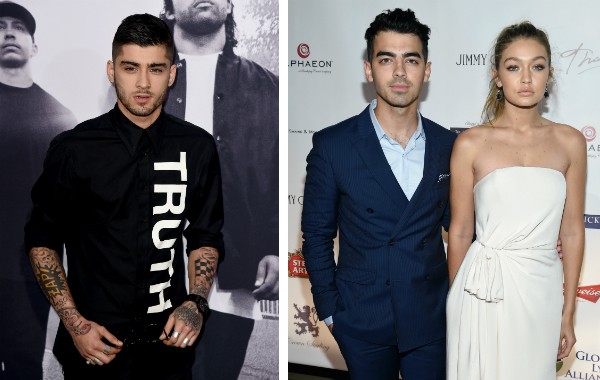 Zayn Malik, Gigi Hadid e Joe Jonas (Foto: Getty Images)