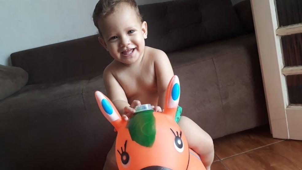Bebê de 1 ano e 3 meses sofreu acidente grave em creche — Foto: Arquivo pessoal