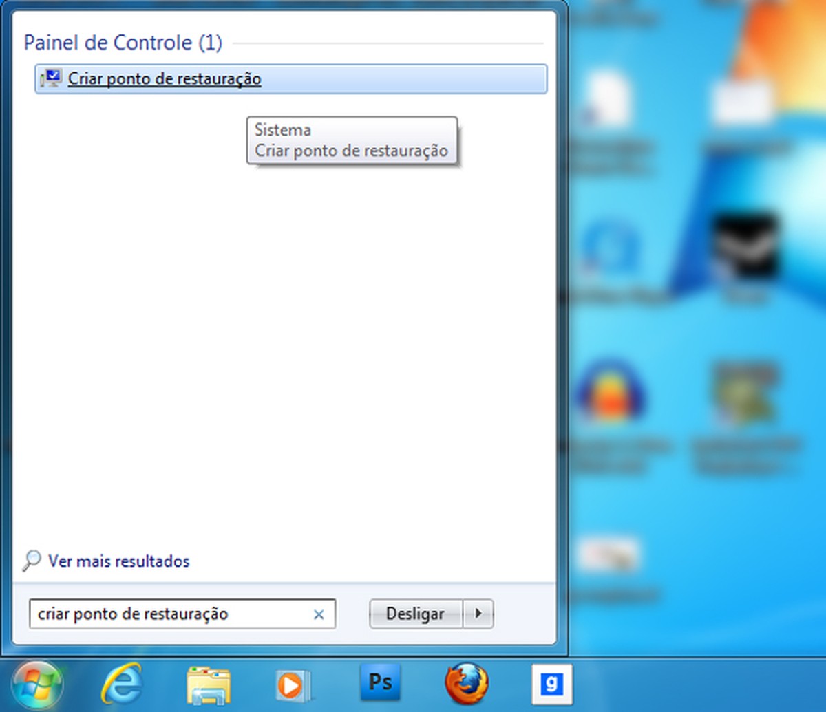 Aprenda A Criar E Usar O Ponto De Restauração No Windows 7 Dicas E Tutoriais Techtudo 5280